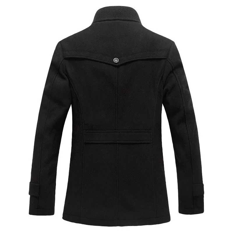 Lanxirui брендовая одежда для мужчин s Шерсть и смеси осень зима кашемир Мужское пальто Тренч шерстяное пальто Верхняя одежда Mj381