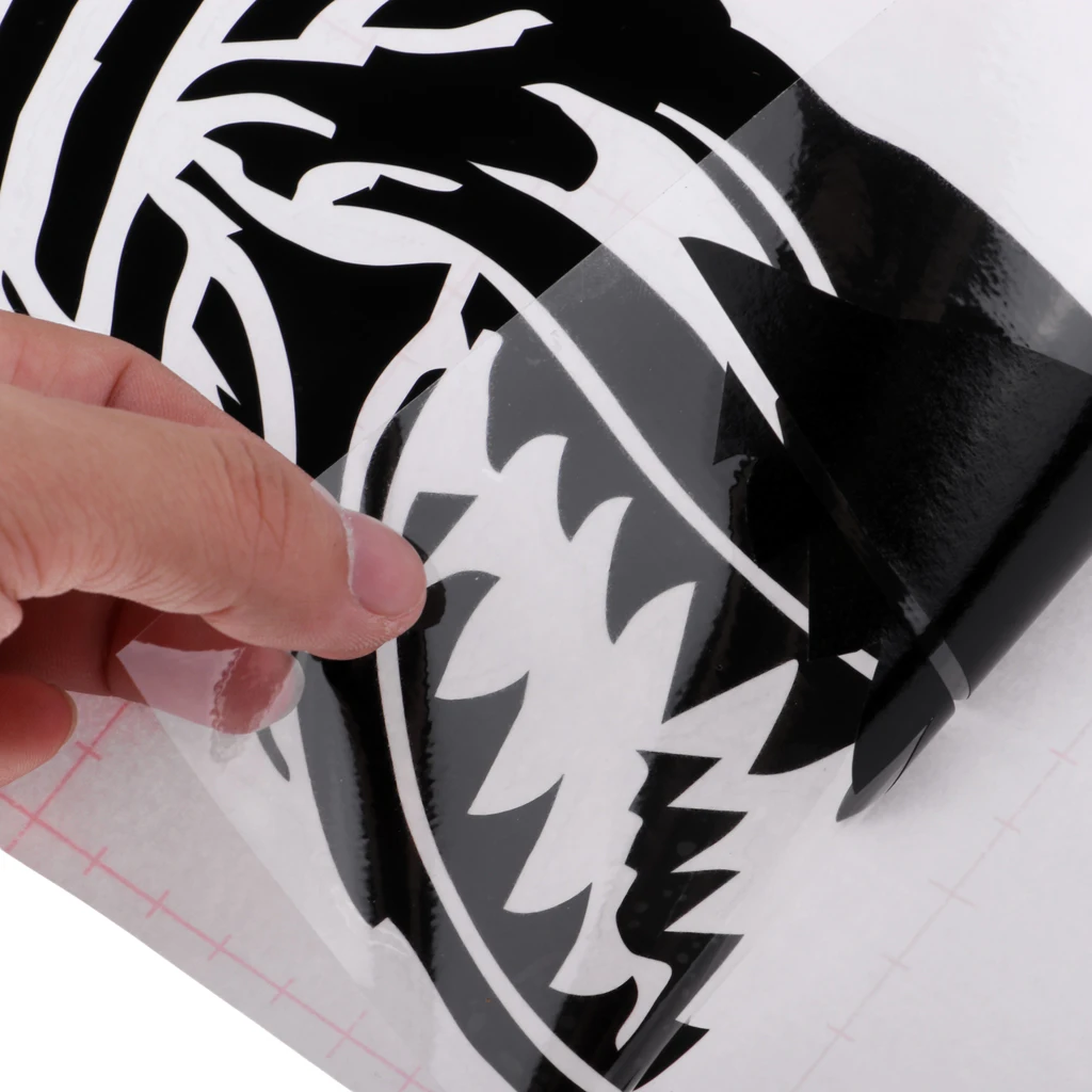 Pack 2 Black Skeleton Fish Bone Sticker Decal For Kayak Canoe Boat Graphics