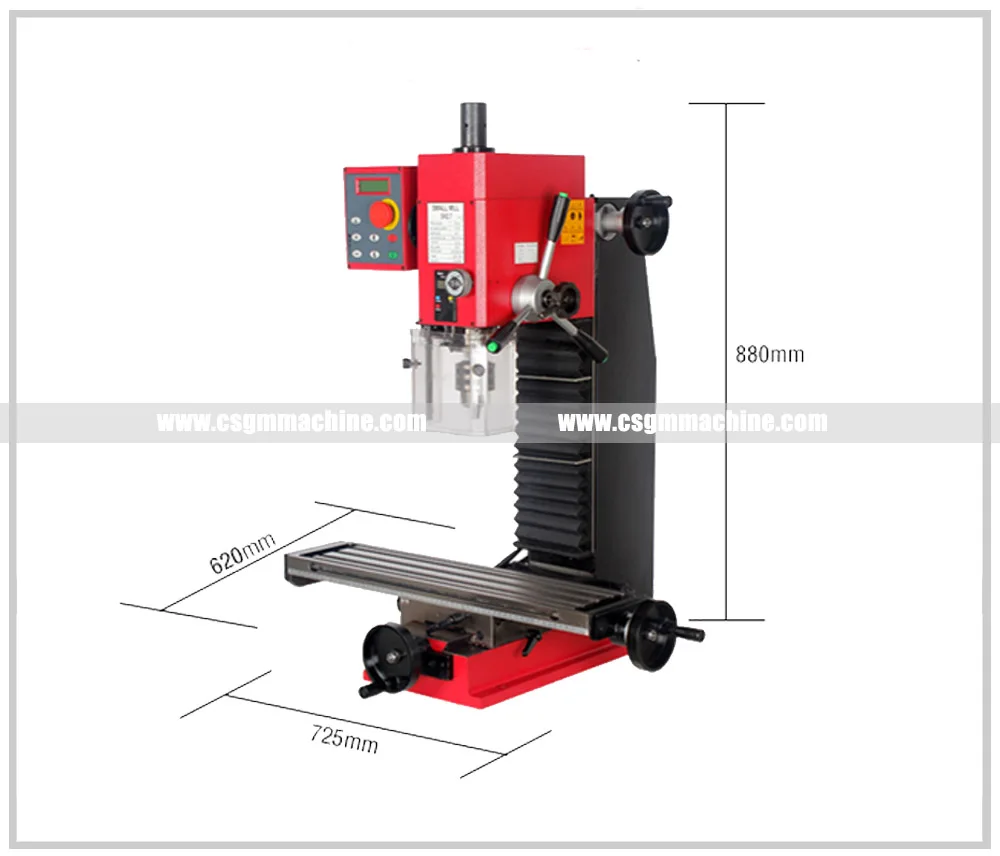 Sx Bench Drill Machine 750w Powerful Motor Sieg Drill And Mill