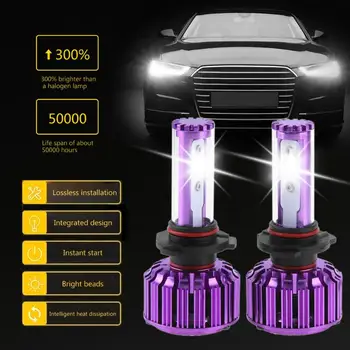 

Car LED Headlight 1 Pair B2 9005 COB LED Car Headlight Bulbs 40W 5000LM 6500K Auto Headlamp Bulb Fog Lights 9-32V
