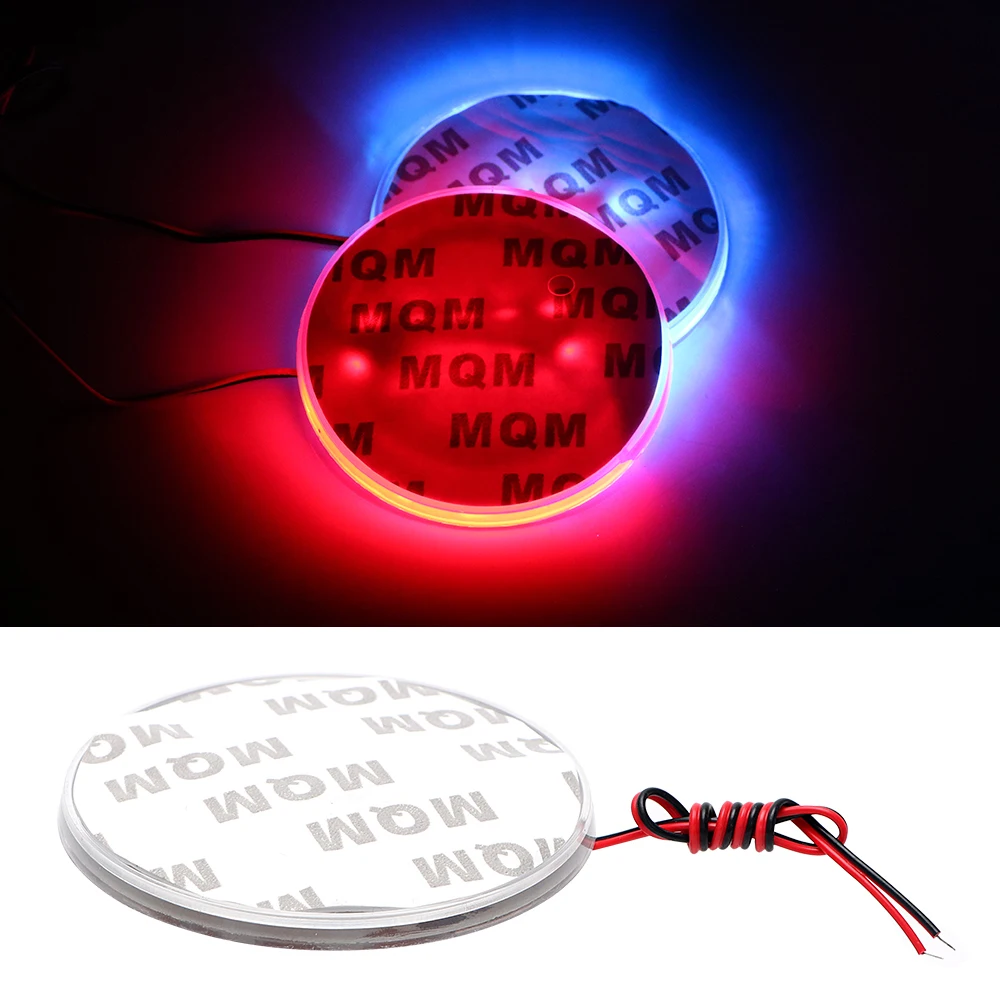 Car LED Logo font b Lamp b font Auto Lights Decals Stickers Car Styling Red White