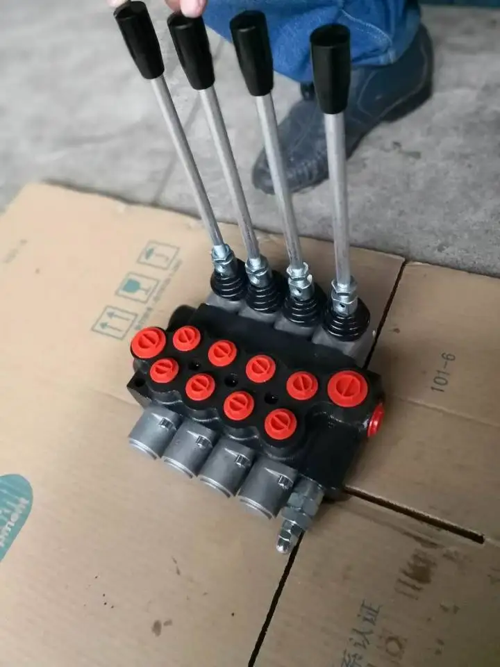 

4 Bank Monoblock Spool Valve 80 L/Min Double Acting