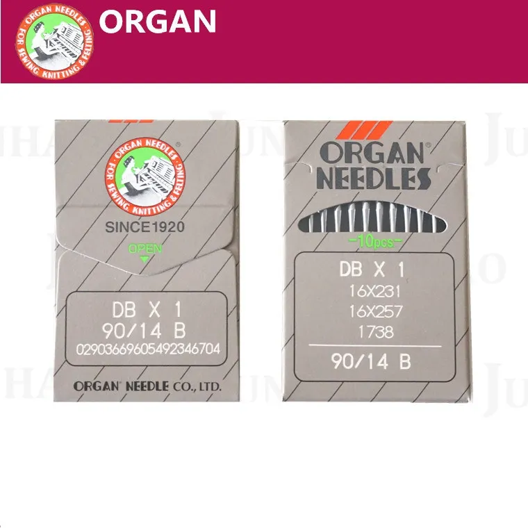 10 шт/упаковка высококачественные иглы ORGAN DBX1 90/14 промышленные прямострочные