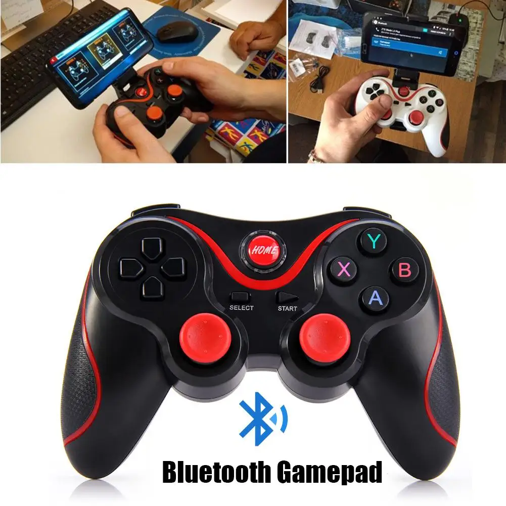 [Genuine]T3 Bluetooth Wireless Gamepad S600 STB S3VR Game Controller Joystick For Android IOS Mobile Phones PC Game Handle