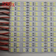 DHL, корейский чип 500 шт./лот, 30 Вт~ 32 Вт белый холодный белый двухрядный 144 светодиодный 5630 Светодиодный светильник для бара, DC12V светодиодный