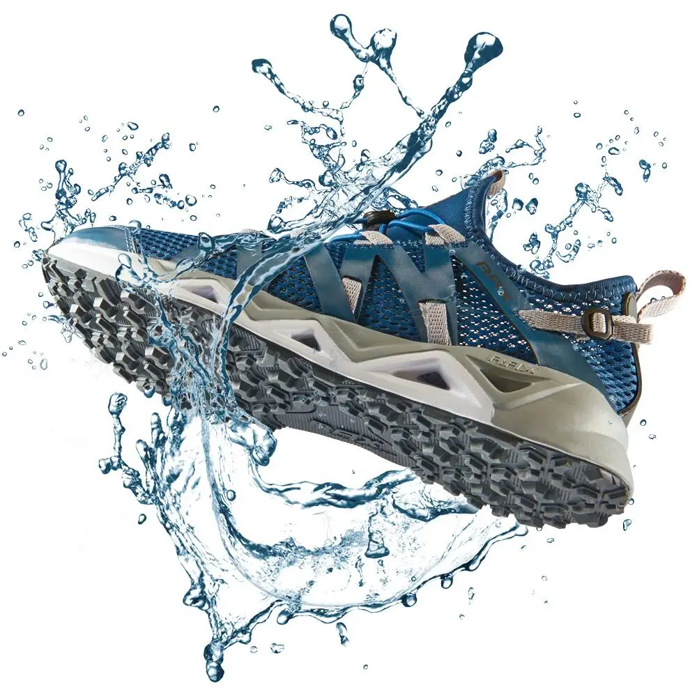 Rax Men's Aqua Upstreams Shoes Quick-drying Breathble Fishing Shoes Women Hole PU Insole Anti-slip Water Shoes 82-5K463 bathroom doormats semicircle carpet modern minimalist style mats household water absorption and quick drying non slip foot rug