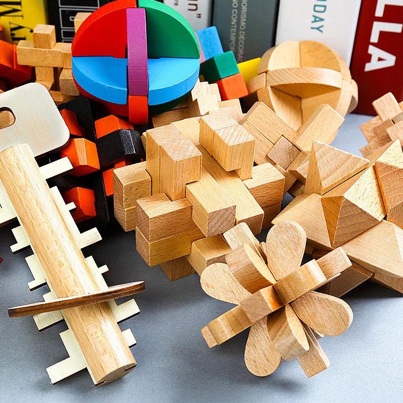 

Wooden Classical Disassembly Adult Puzzle Toys Children's Intelligence Unlock ToysToys HobbiesBuilding Construction Toy