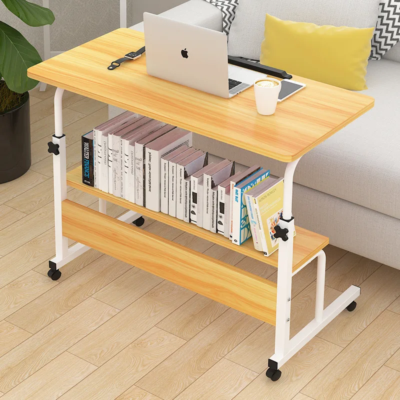  Simple standing laptop table can move household desktop desk can be raised and lowered mobile foldi
