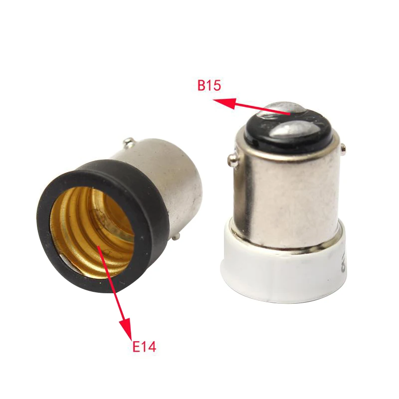 

Quickly switch small bayonet B15 to small screw E14 socket lamp holder base bulb lamp holder lamp socket adapter converterAC220V