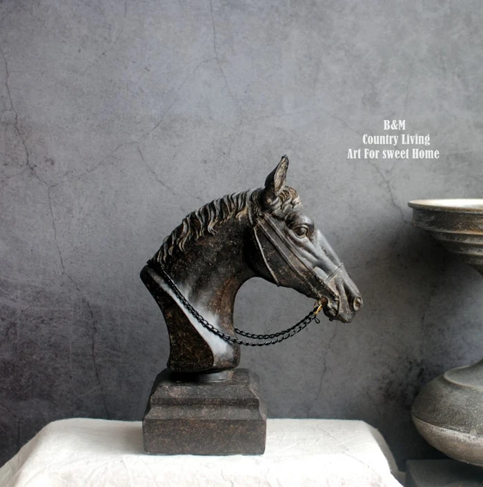 Топ арт- домашний офис бизнес Ретро украшение животное лошадь искусство благоприятный счастливый успех лошадь скульптура статуя