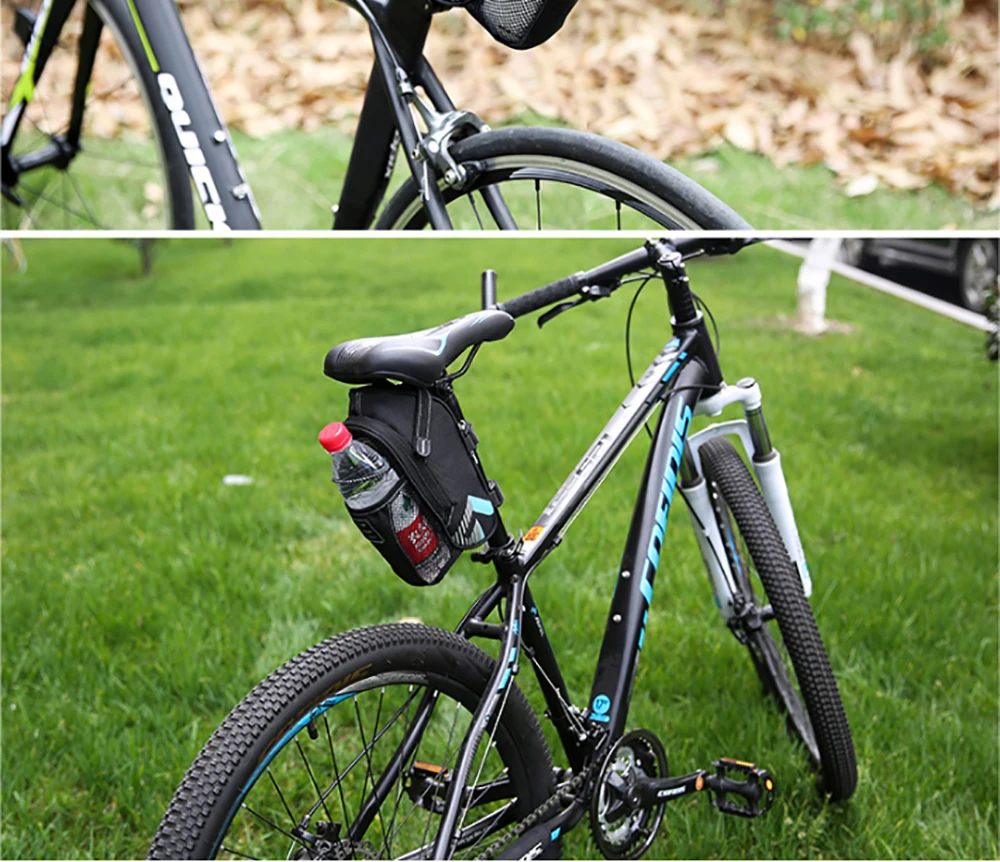 Sale ROSWHEEL Bicycle Bag Rainproof Saddle Bag Outdoor Cycling Mountain Bike Back Seat Tail Pouch Maintenance Tool Bags with Tailligh 12