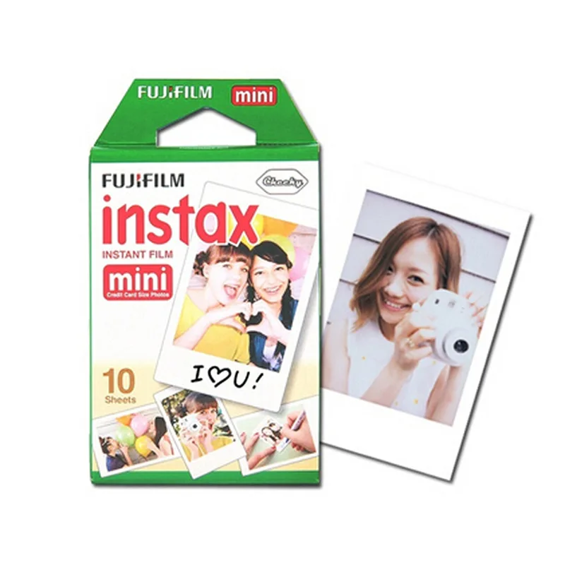 

10 sheets Fuji Fujifilm instax mini 9 8 films white Edge films for instant mini 9 8 7s 25 50s 9 90 Camera Sp-2 photo Paper