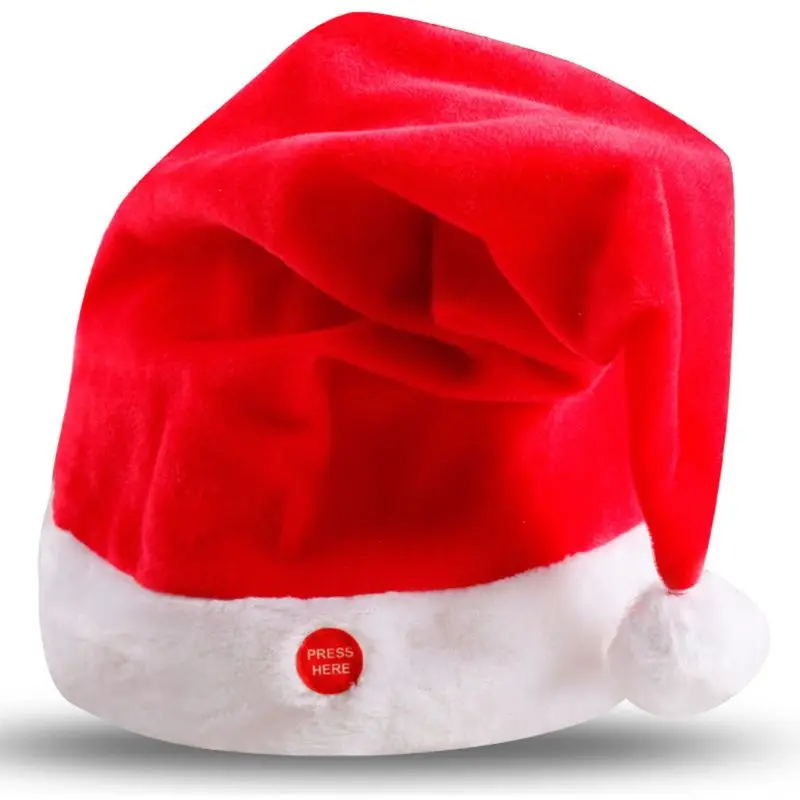 

Magic Singing Dancing Talking Santa Hat For Adults Kids Christmas Toys Party Toy Drop Ship De4