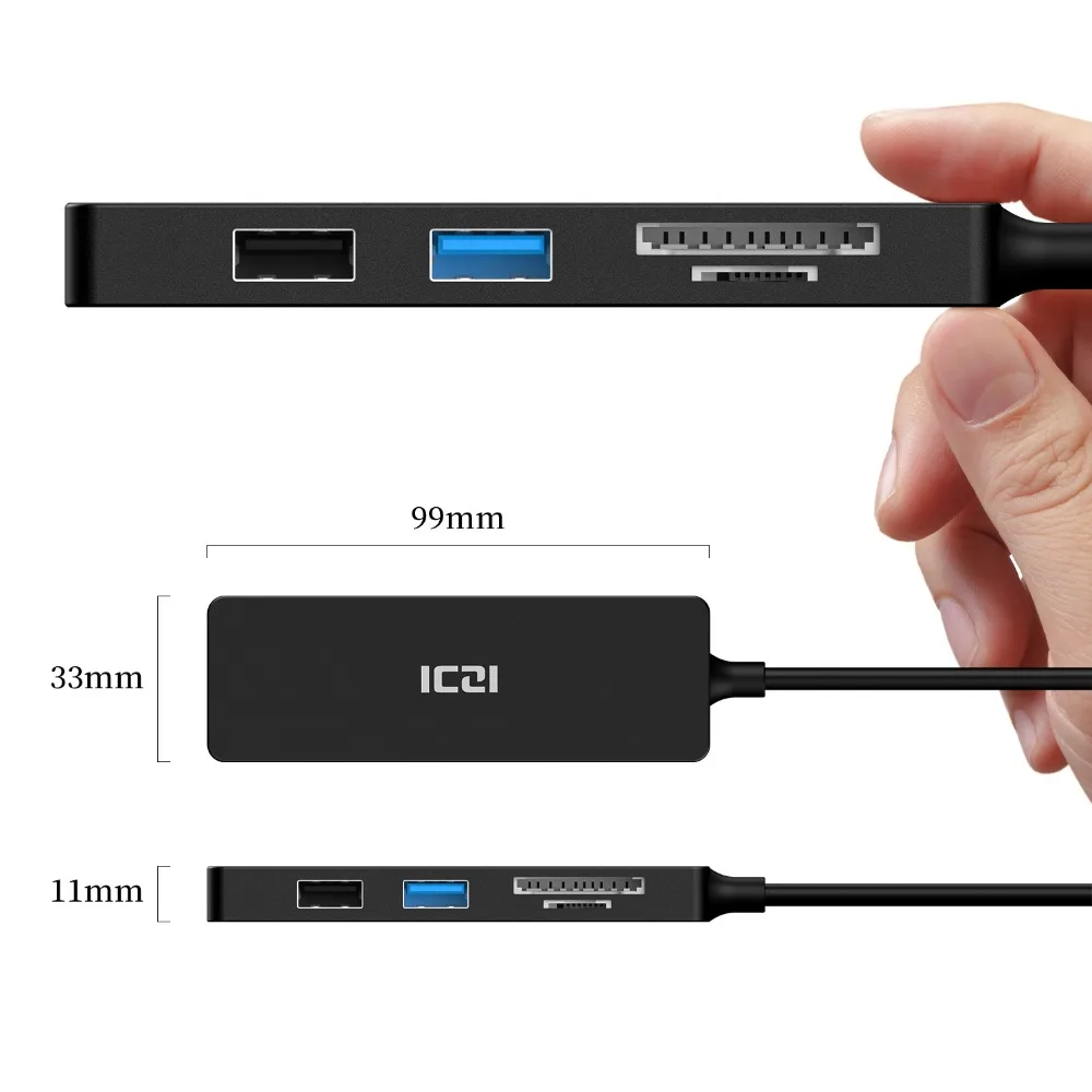 ICZI 4K USB C к HDMI USB 3,0 2,0 SD TF Порты адаптер Тип C к HDMI конвертер концентратор для ноутбука Macbook Pro samsung S9 S10