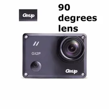 GitUp Git2P 90 Degree Lens Action Camera Extra Battery+Dual Charger Standard Packing 16MP F2.5 5G2P Novatek 96660 2160P WiFi 2K