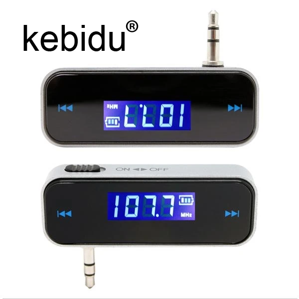 

Kebidu 3.5mm LCD Display Car Radio MP3 Player Kit In-car FM Transmitter Handsfree Micro USB Cable For Smartphones