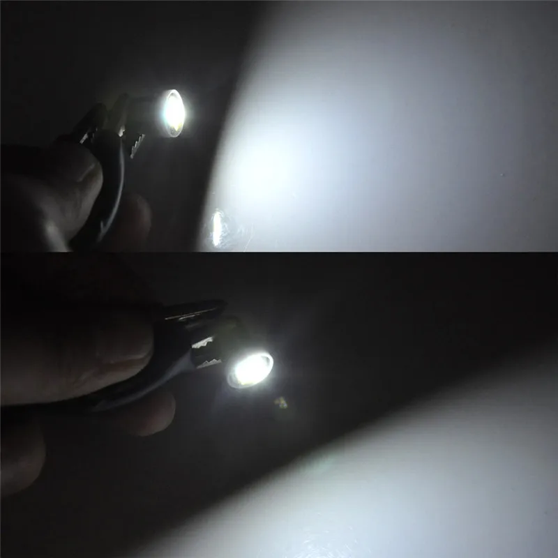 4x BA9S T4W 2W 3 светодиодный 7020 SMD белый светильник 6500K высокая яркость