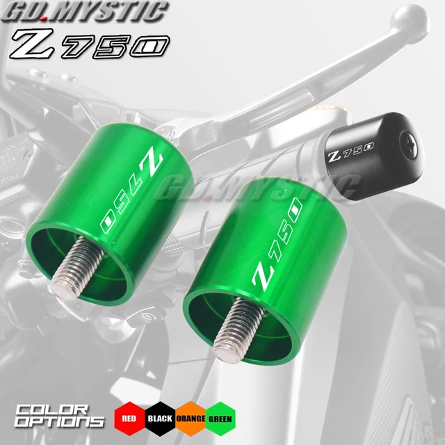 Cheap Motorcycle Accessories CNC Handlebar Grips Bar Ends Cap Slide For KAWASAKI Z750 (not Z750S model) 2007-2012
