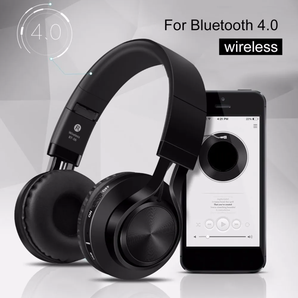 

Sound Intone Foldable Smart Wireless Bluetooth 4.0 Headphones Stereo with Build-in Microphone Wired Music Headsets MP3 Hot Sale