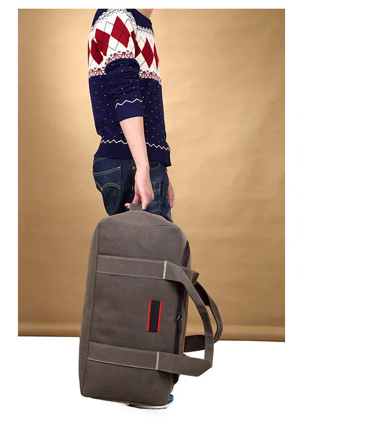 Холщовая дорожная сумка, сумка на выходные, Большая вместительная сумка на плечо, Мужская водонепроницаемая сумка-мессенджер, женская сумка для путешествий