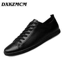 Handmade shoes Genuine Leather Shoes Men’s Flats Men Shoes Lace Up Casual Shoes For Men Big Size