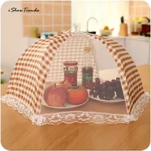 Кухонная Складная пищевая крышка гигиеническая сетка Стиль кухонное блюдо для еды крышка кухонная посуда блюдо для еды крышка для пикника на открытом воздухе