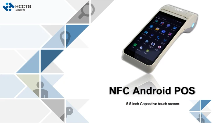 NFC Reader портативный pos-терминал для Android с термопринтером HCC-Z91