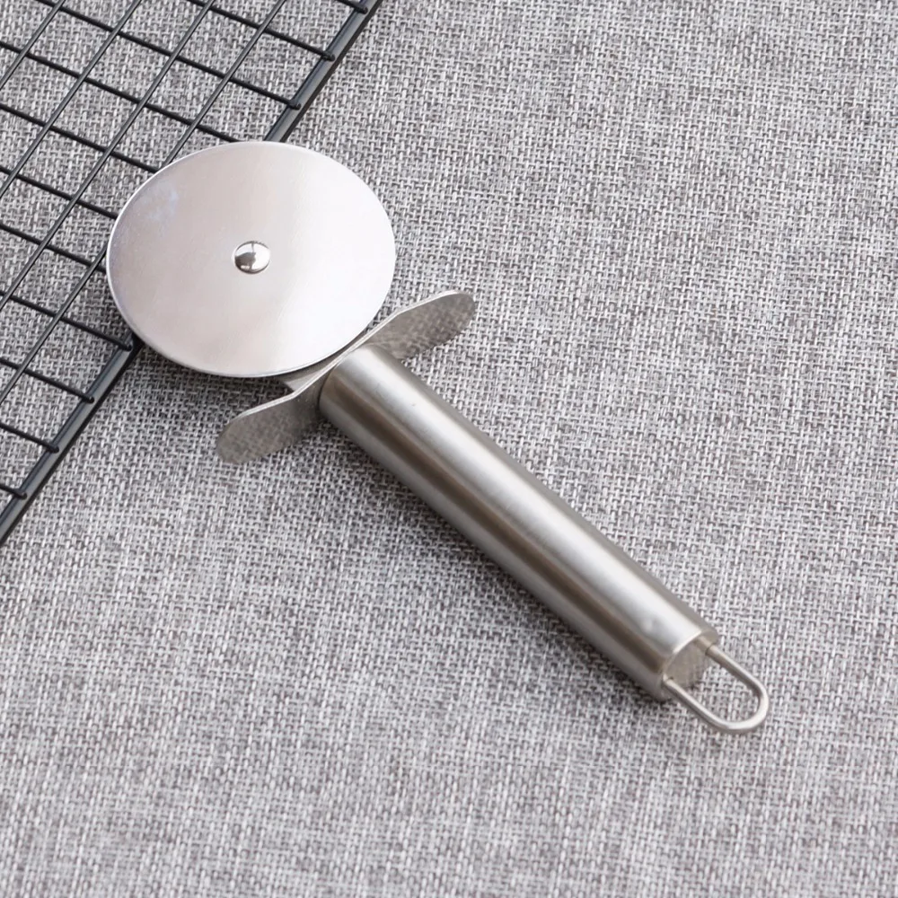 

Pizza Cutter Stainless Steel Pizza Knife Cake Bread Pies Round Knife Cutter Pizza Tool Pizza Wheels Kitchen Cooking Tool