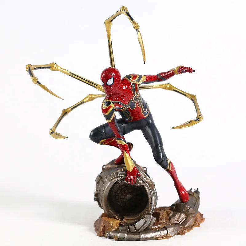 Железный Студио Marvel Железный паук Человек-паук 1/10 Масштаб ПВХ фигурка Коллекционная модель игрушки