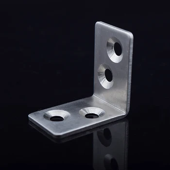 

DHL free shipping Triangle bracket cabinet corner brackets furniture metal angle 4 holes shelf support 100pcs/lot