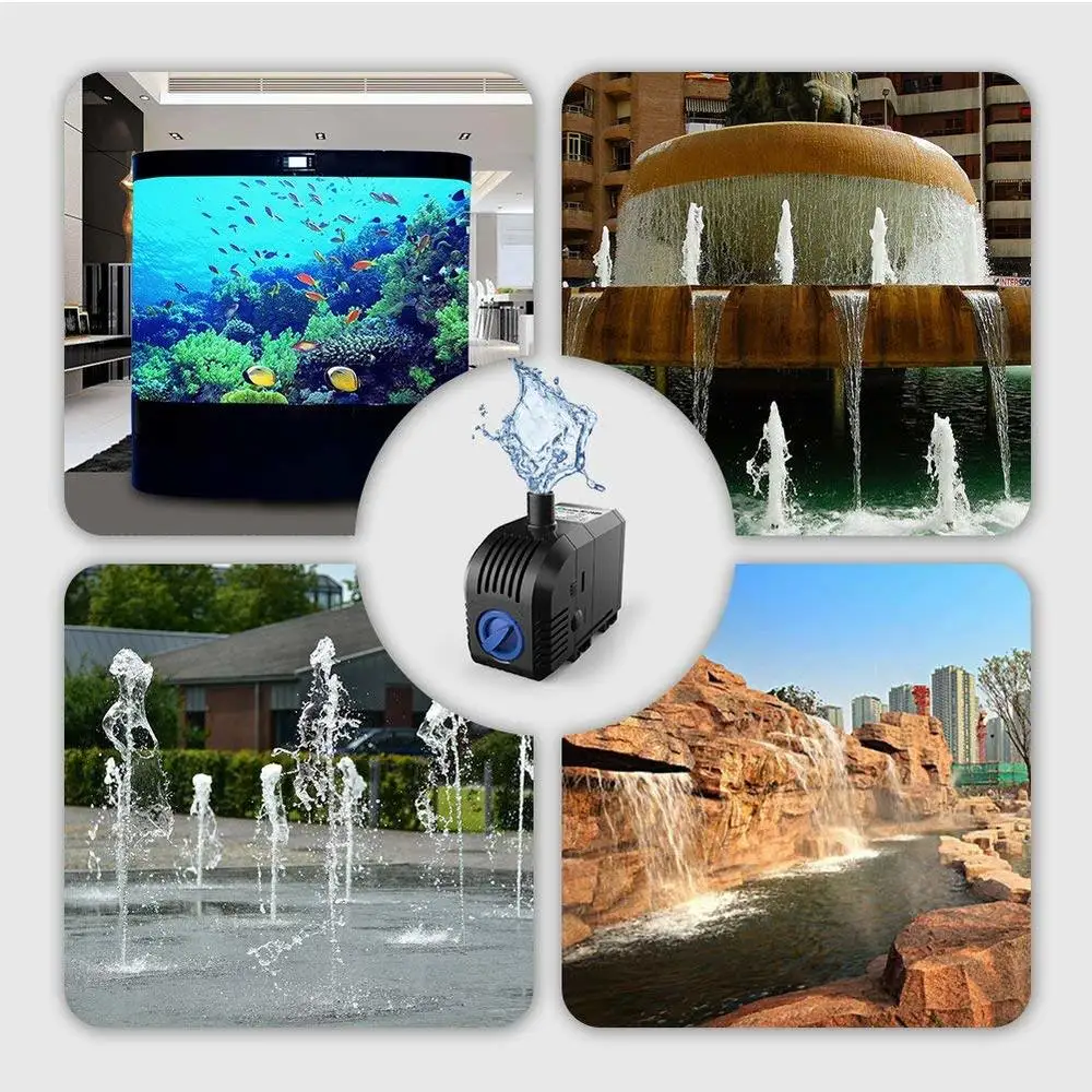 NCFAQUA 500L/h Submersible Water Pumps for Indoor Outdoor Fountain