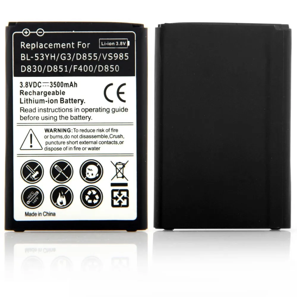 GOLDFOX высокое качество 3.8VDC 3500mAh литий-ионная аккумуляторная батарея Замена для LG G3