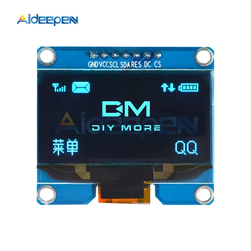 SPD0301 7PIN 1,54 дюймовый OLED дисплей модуль 128x64 IIC IEC SPI интерфейс 3,3-5 в белый/синий/желтый OLED экран доска для Arduino