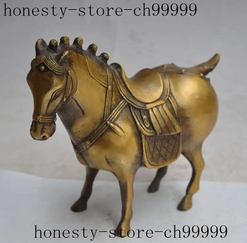 

christmaschinese fengshui bronze animal war horse steed success auspicious lucky statue halloween