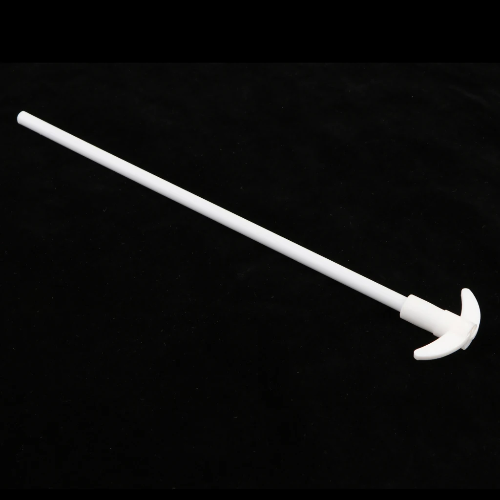250 mm PTFE Stirring Rod Overhead Stirrer Mixer Shaft w/ 50 mm Dia Foldable Paddle - Lab Flask Utensils Accs