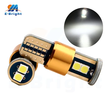 

6/100pcs 12V 9-30V T10 W5W Canbus 3030 6 SMD LED Car Side Maker Corner Signals Parking Tail Light Bulbs White 6500K