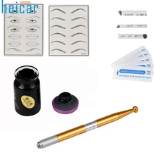 Haicar 1 комплект микроблейдинг Перманентный 3D Макияж игла для татуировки бровей ручка пигмент Комплект Новое поступление J170120