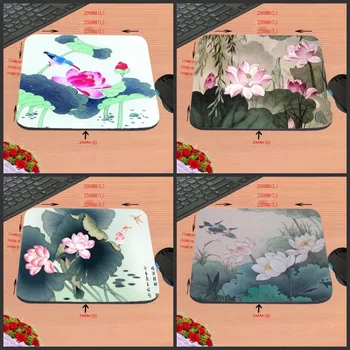 

Beautiful Lotus Flower Art Printing Bets Non Slip Durable Rubber Mousepad for PC Optal Mouse aming Mat22x18cm/ 25x20cm/25x29cm