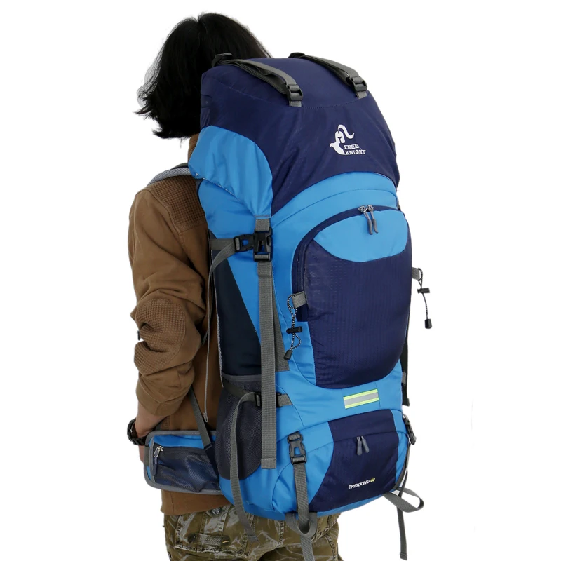 60L Large Capacity Mountain Camping Backpack Waterproof Outdoor Hiking Backpack With Rain Cover Breathable Sport Backpack (7)