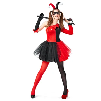 

Suicide Squad Cosplay Harley Quinn Costume New Adult Tutu Skirt Women Halloween Costume