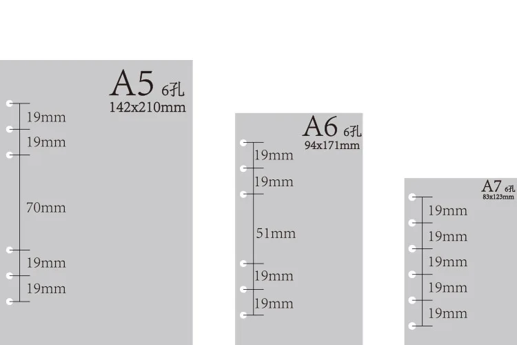 Ежемесячный/Еженедельный/Ежедневный спирали A6 A5 A7 B5 A4 связующее кольцо бумага