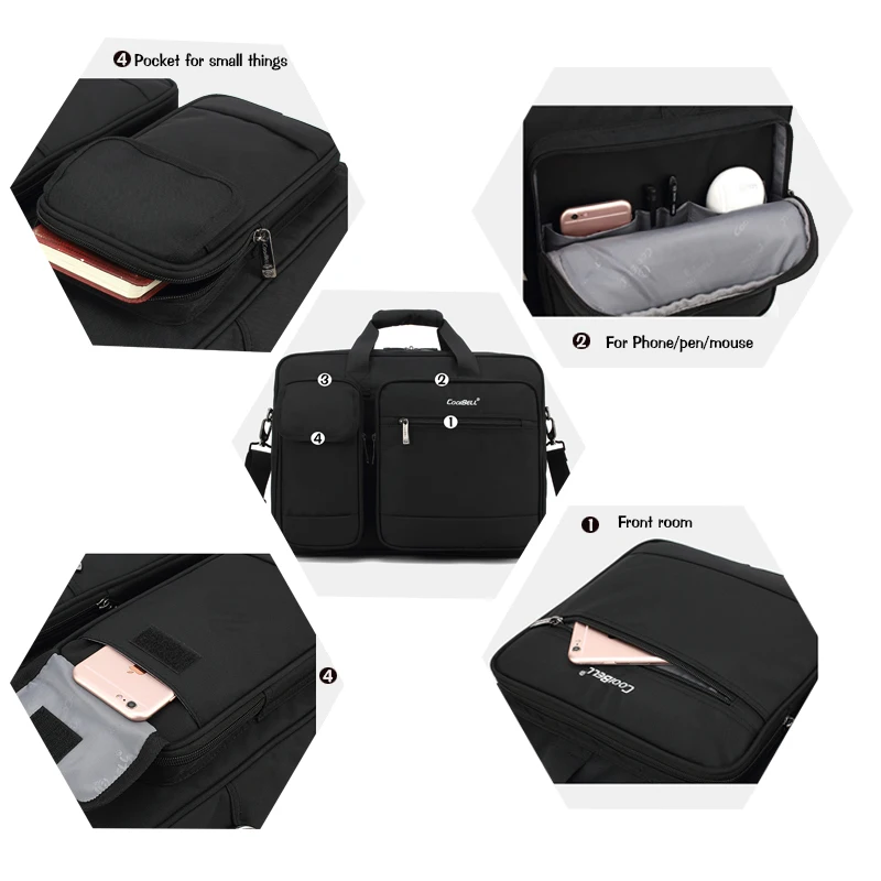 Ceny 2019 nowa duża pojemność 15 15.6, torba na laptop mężczyzna biznesowa torba na ramię Messenger torba na macbooka PRO 15.4 hp, 17 17.3 torebka na komputer