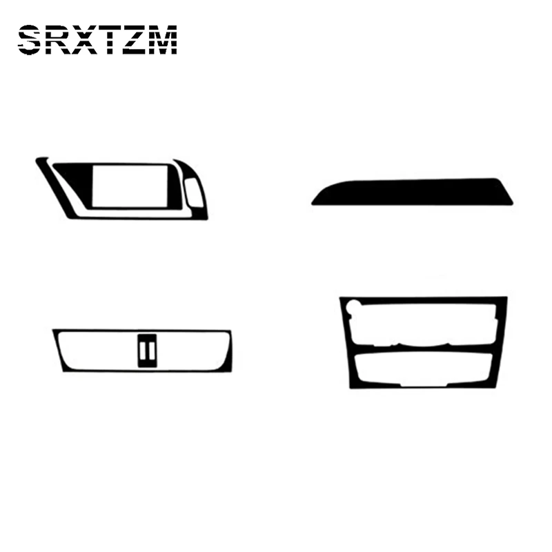 SRXTZM для Audi A4 A5 B8 ремонт автомобиля из углеродного волокна консоль управления CD рамка Крышка отделка интерьера кондиционер рама ручки LHD