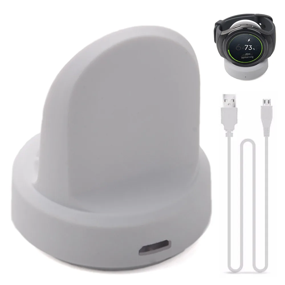 

portable charger Qi Wireless Charging Dock Cradle Charger For Samsung Galaxy Watch 46/42mm smartwatch relogios wearable devices