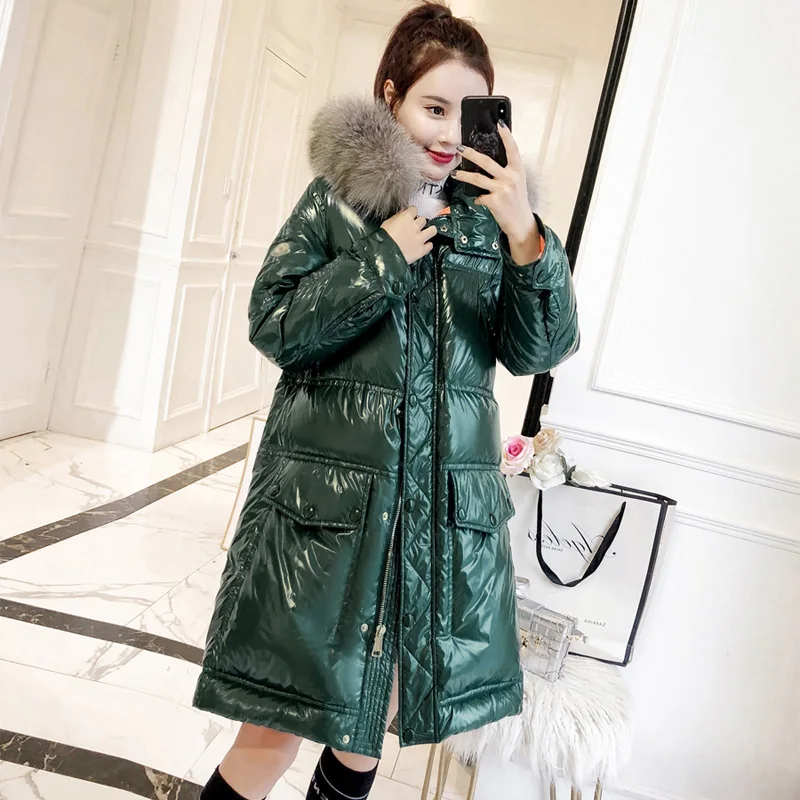 

Winter Jacket Women Korean Puffer Jacket Faux Fur Collar Parka Women Clothes 2019 Long Coat Female Overcoat Casaco Feminino MY