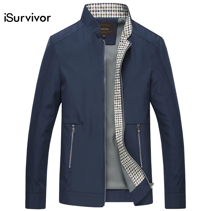 Isurvivor 2018 Для мужчин осенние куртки и Пальто для будущих мам jaqueta masculina мужской повседневные Модные Тонкий Встроенная Большой Размеры молнии Куртки Hombre Isurvivor 2018 Для мужчин осенние куртки и Пальто для будущих мам jaqueta masculina мужской повседневные Модные Тонкий Встроенная Большой Размеры молнии Куртки Hombre