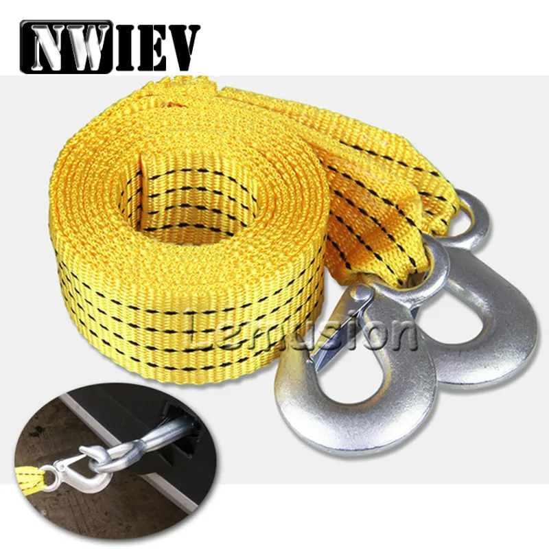 NWIEV سيارة مقطورة حبل 3 طن 3 متر لفورد التركيز 2 فييستا الحارس مونديو Mk4 Mk3 هيونداي توكسون جيب المتمرد رانجلر جراند