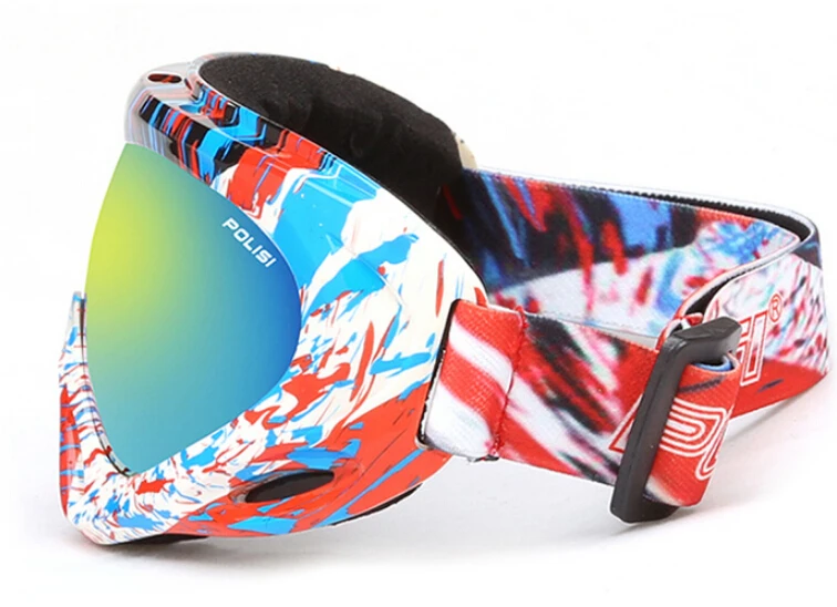 Polisi invierno niños esquí snowboard goggles niños Niños Niñas nieve al aire libre Gafas gafas UV400 anti-fog snowmobile esqui gafas