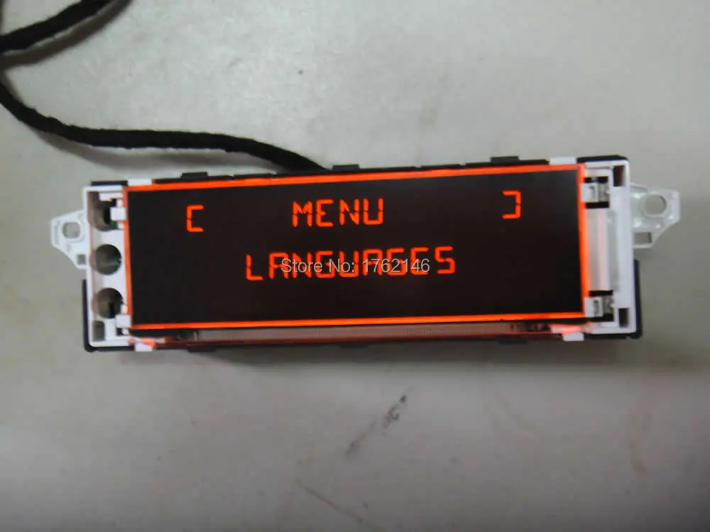 Оригинальный 12 контактный автомобильный экран с поддержкой USB aux красный монитор