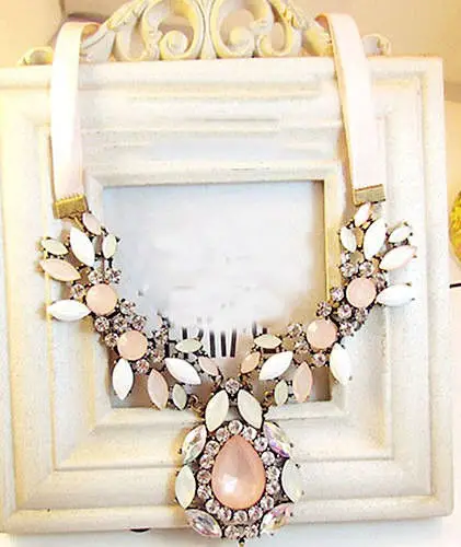 Женская мода Шарм Кристалл колье ювелирные изделия, цепочка с подвеской массивное ожерелье